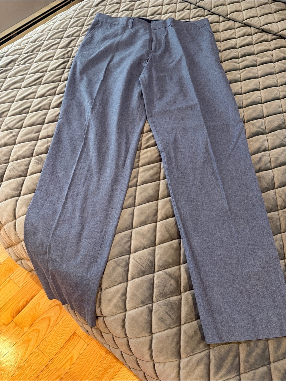 Men's JCREW BEDFORD Blue Dress Pants W34 L32